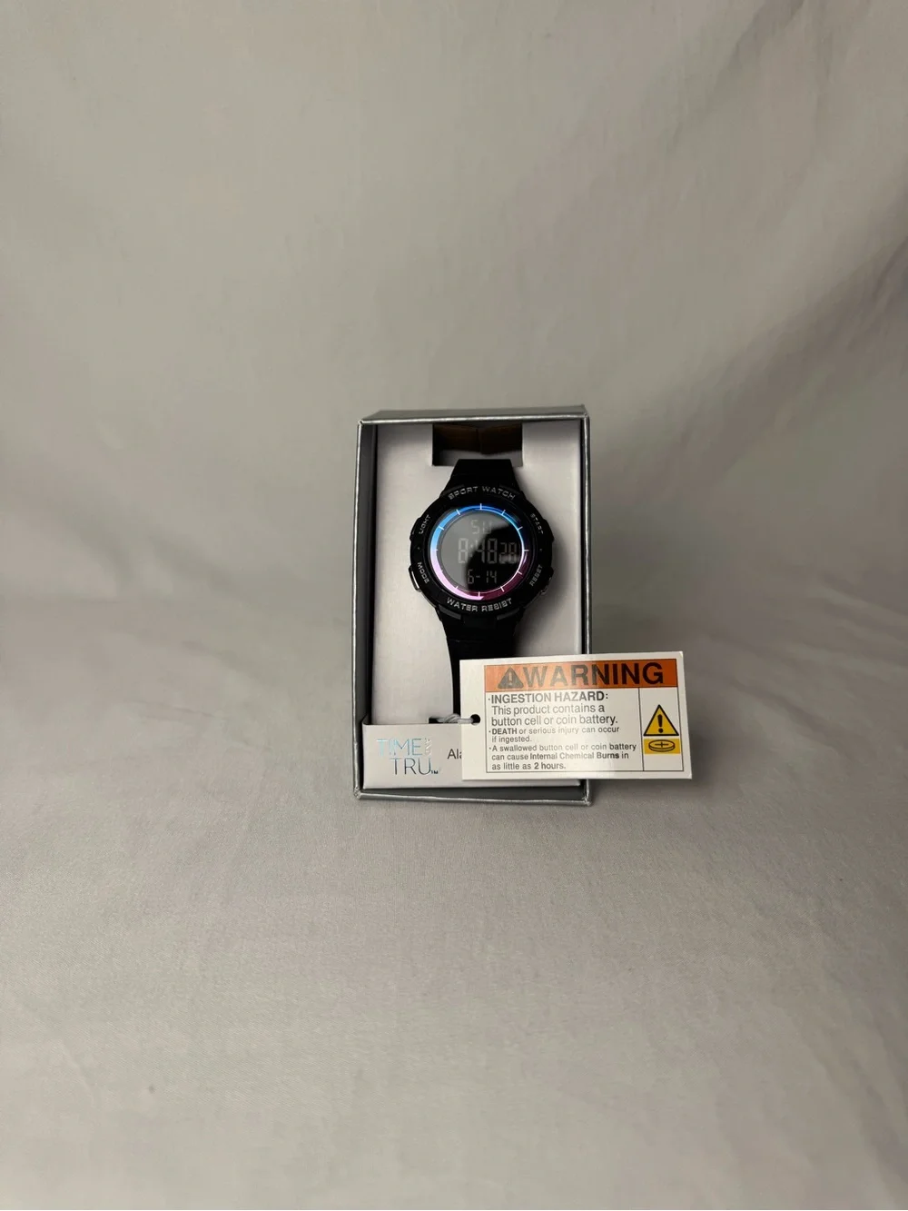 ⌚ Time and Tru Digital Sport Watch Black Water Resistant Alarm Stopwatch